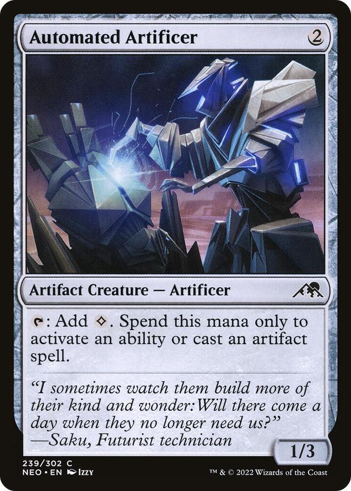 Automated Artificer 239 card from Kamigawa: Neon Dynasty