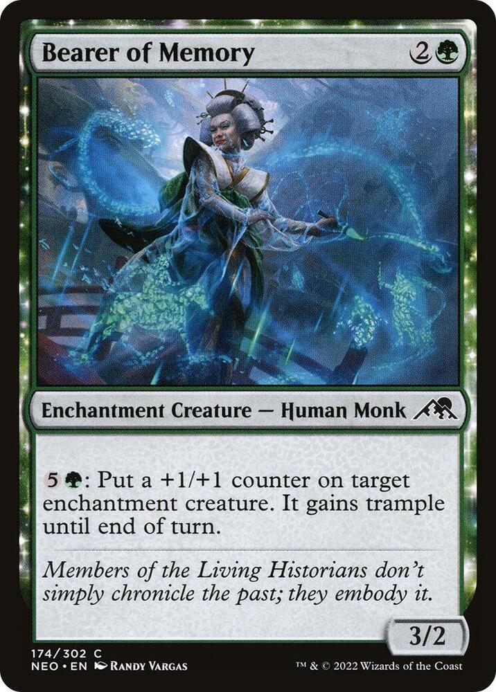 Bearer of Memory 174 card from Kamigawa: Neon Dynasty