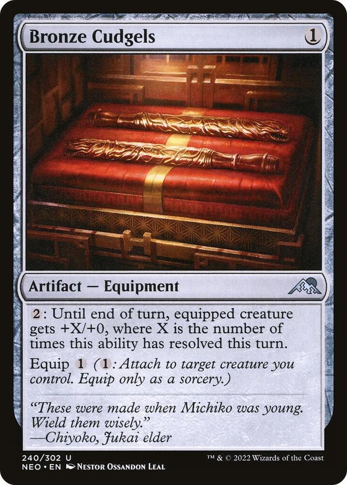 Bronze Cudgels 240 card from Kamigawa: Neon Dynasty