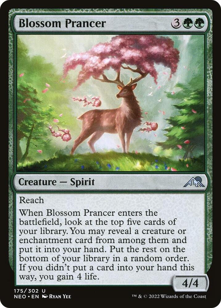 Blossom Prancer 175 card from Kamigawa: Neon Dynasty