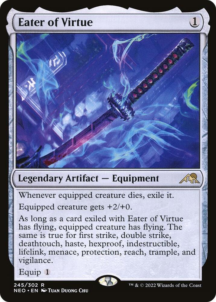 Eater of Virtue 245 card from Kamigawa: Neon Dynasty
