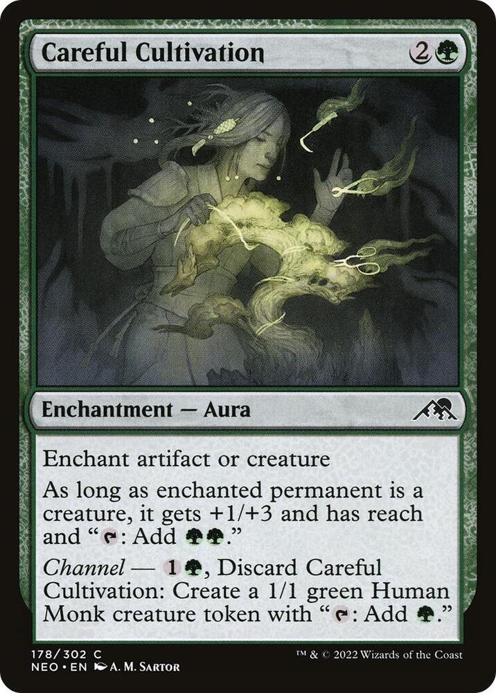 Careful Cultivation 178 card from Kamigawa: Neon Dynasty