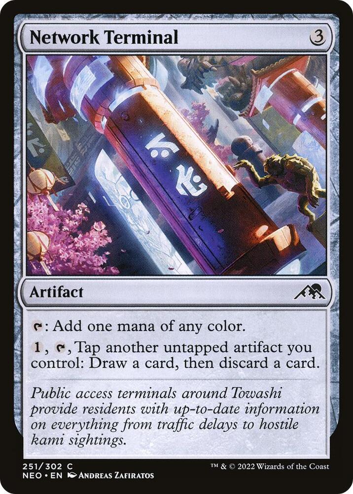 Network Terminal 251 card from Kamigawa: Neon Dynasty