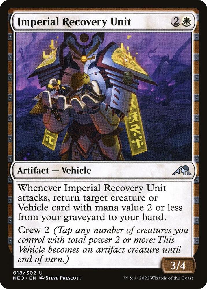 Imperial Recovery Unit 18 card from Kamigawa: Neon Dynasty