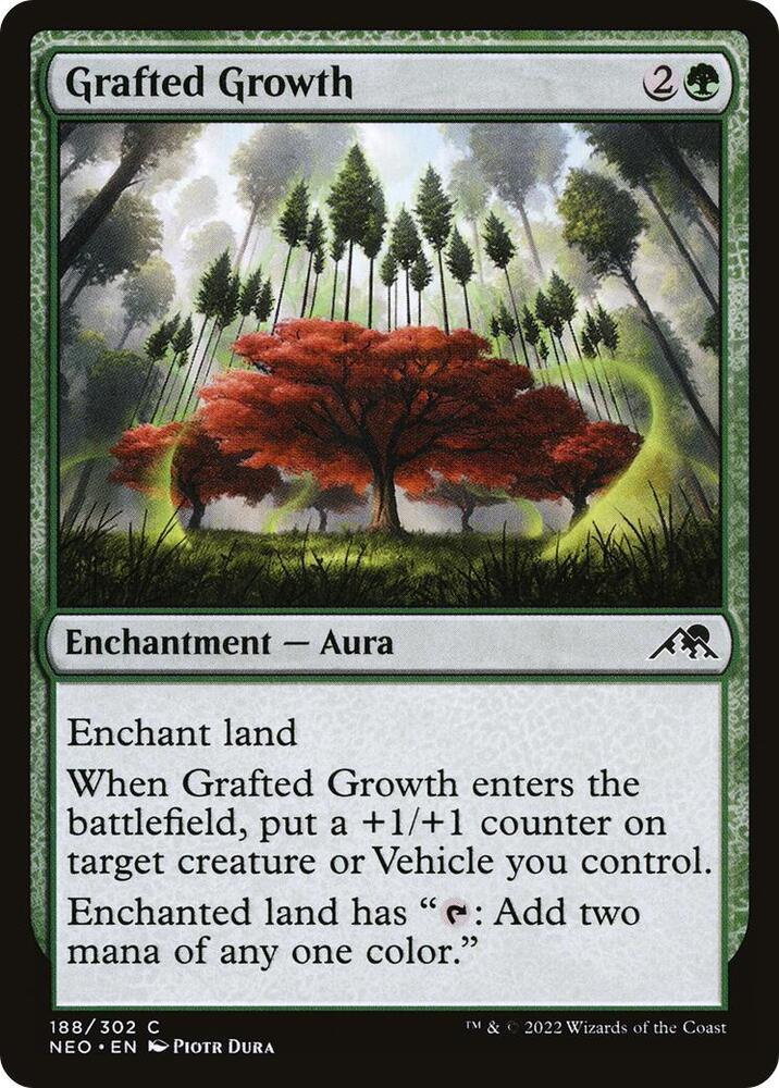 Grafted Growth 188 card from Kamigawa: Neon Dynasty