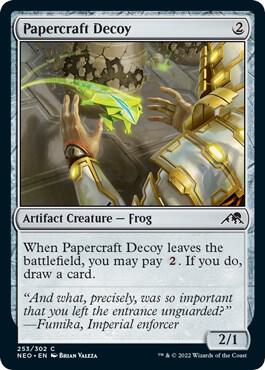 Papercraft Decoy 253 card from Kamigawa: Neon Dynasty