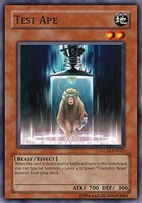 Test Ape GLAS-EN025 card from Gladiator's Assault