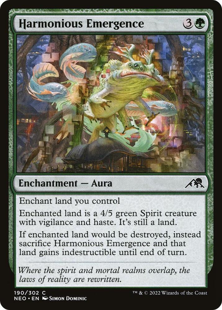 Harmonious Emergence 190 card from Kamigawa: Neon Dynasty