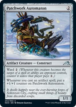 Patchwork Automaton 254 card from Kamigawa: Neon Dynasty