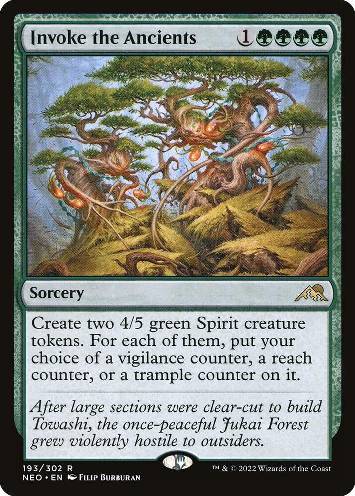 Invoke the Ancients 193 card from Kamigawa: Neon Dynasty