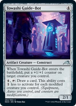 Towashi Guide-Bot 262 card from Kamigawa: Neon Dynasty