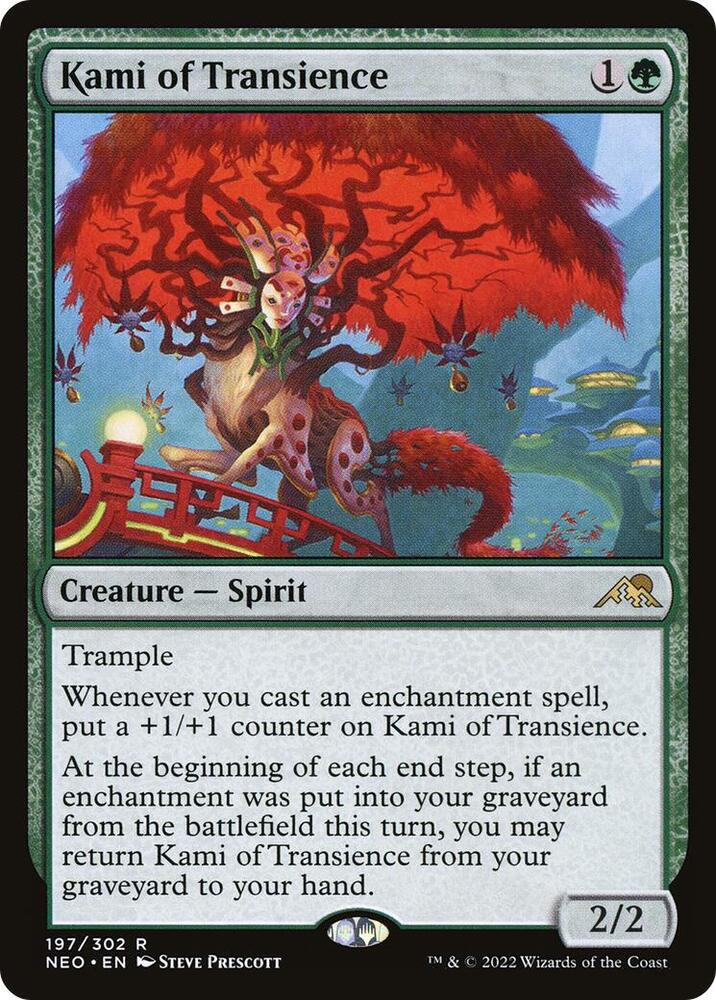 Kami of Transience 197 card from Kamigawa: Neon Dynasty