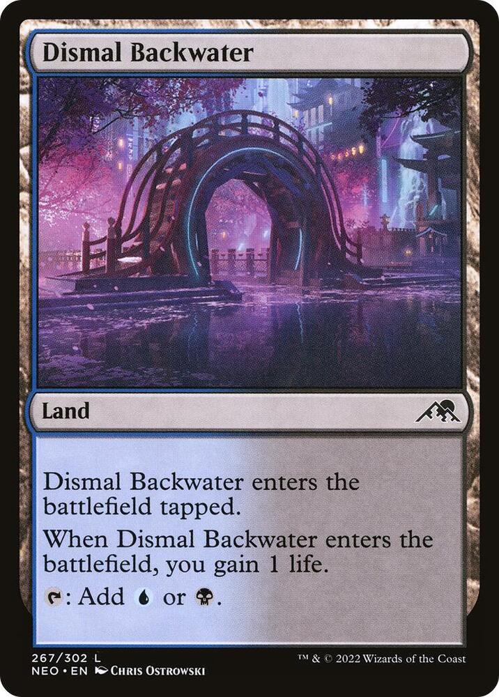 Dismal Backwater 267 card from Kamigawa: Neon Dynasty