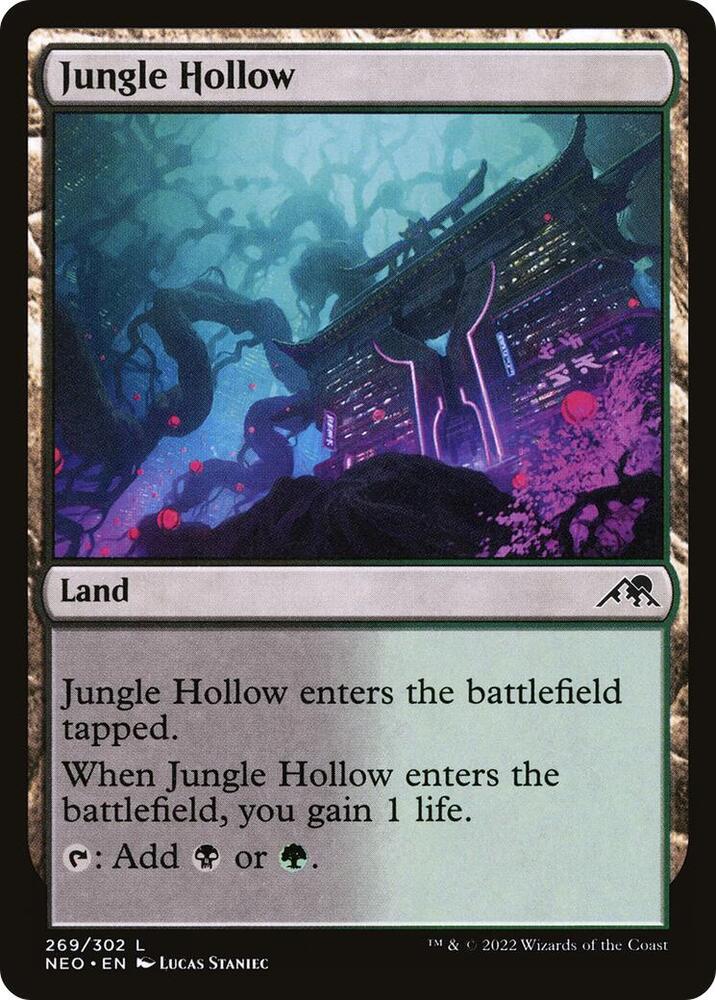 Jungle Hollow 269 card from Kamigawa: Neon Dynasty