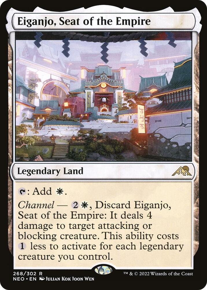 Eiganjo, Seat of the Empire 268 card from Kamigawa: Neon Dynasty