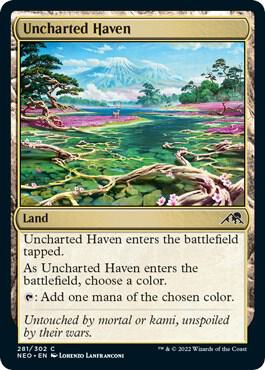 Uncharted Haven 281 card from Kamigawa: Neon Dynasty