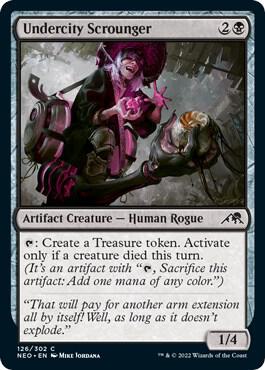 Undercity Scrounger 126 card from Kamigawa: Neon Dynasty