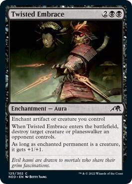Twisted Embrace 125 card from Kamigawa: Neon Dynasty