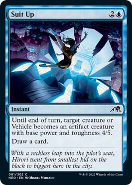 Suit Up 81 card from Kamigawa: Neon Dynasty