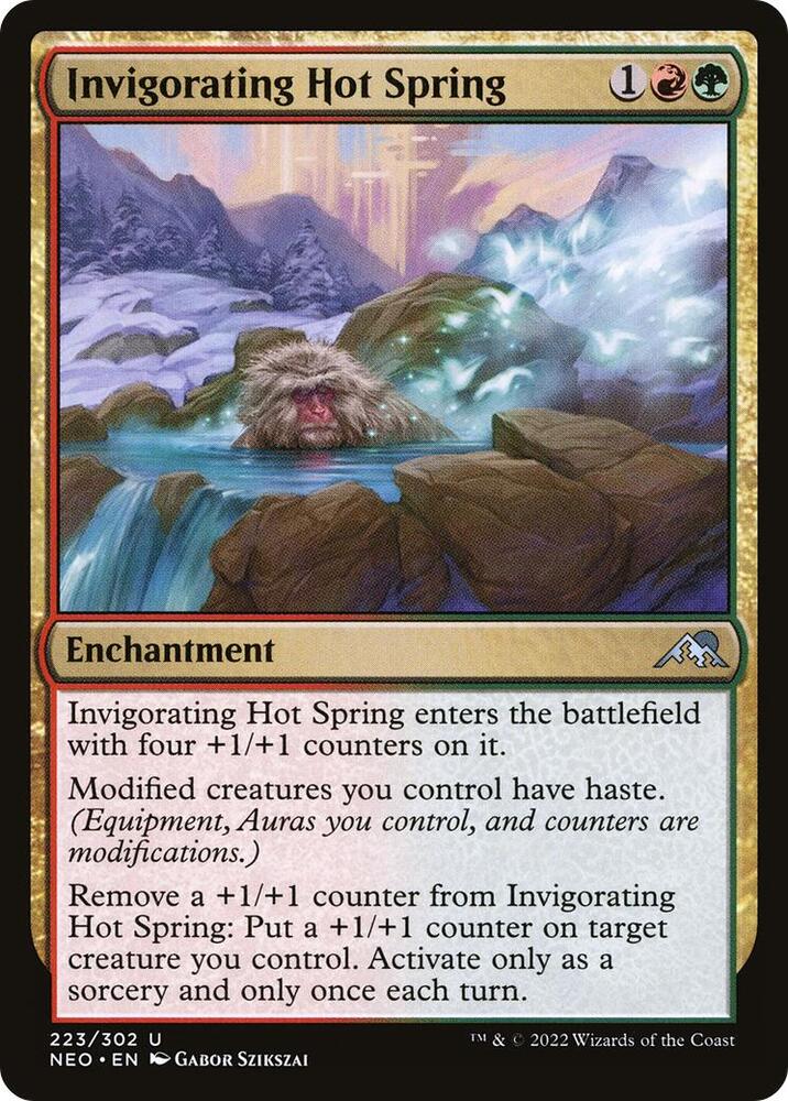 Invigorating Hot Spring 223 card from Kamigawa: Neon Dynasty