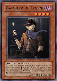 Gambler of Legend GLAS-EN031 card from Gladiator's Assault