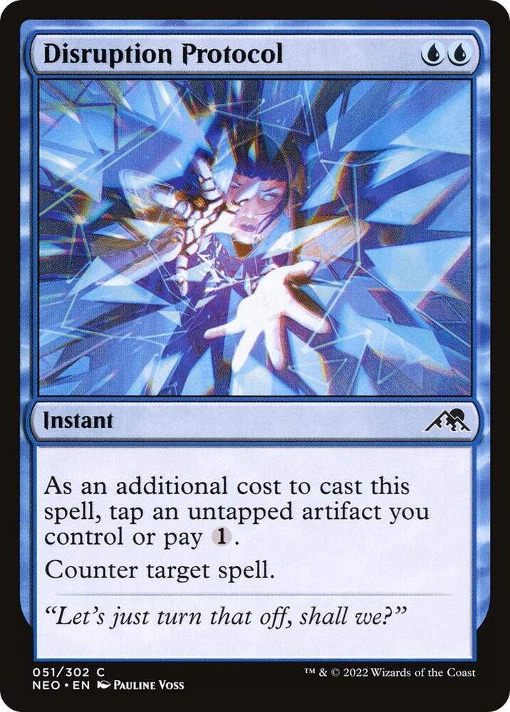 Disruption Protocol 51 card from Kamigawa: Neon Dynasty