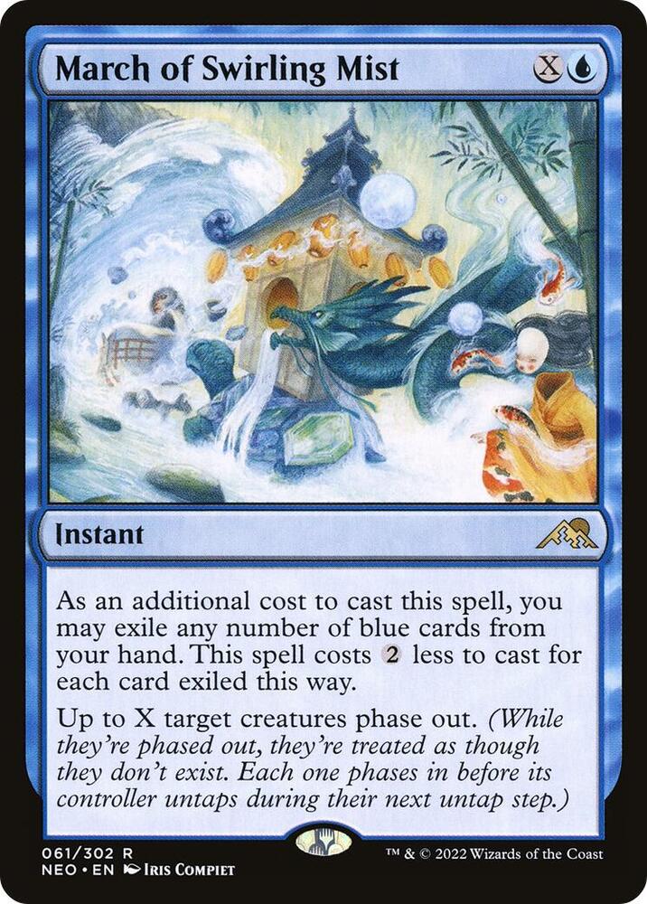 March of Swirling Mist 61 card from Kamigawa: Neon Dynasty