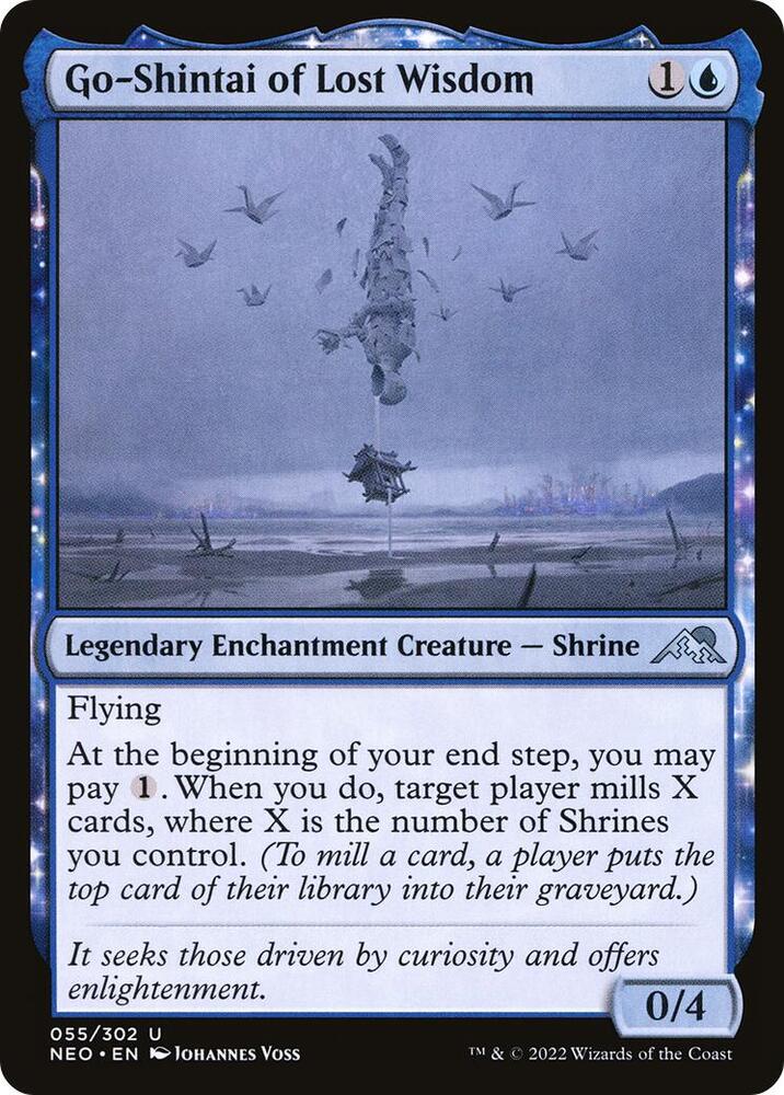 Go-Shintai of Lost Wisdom 55 card from Kamigawa: Neon Dynasty
