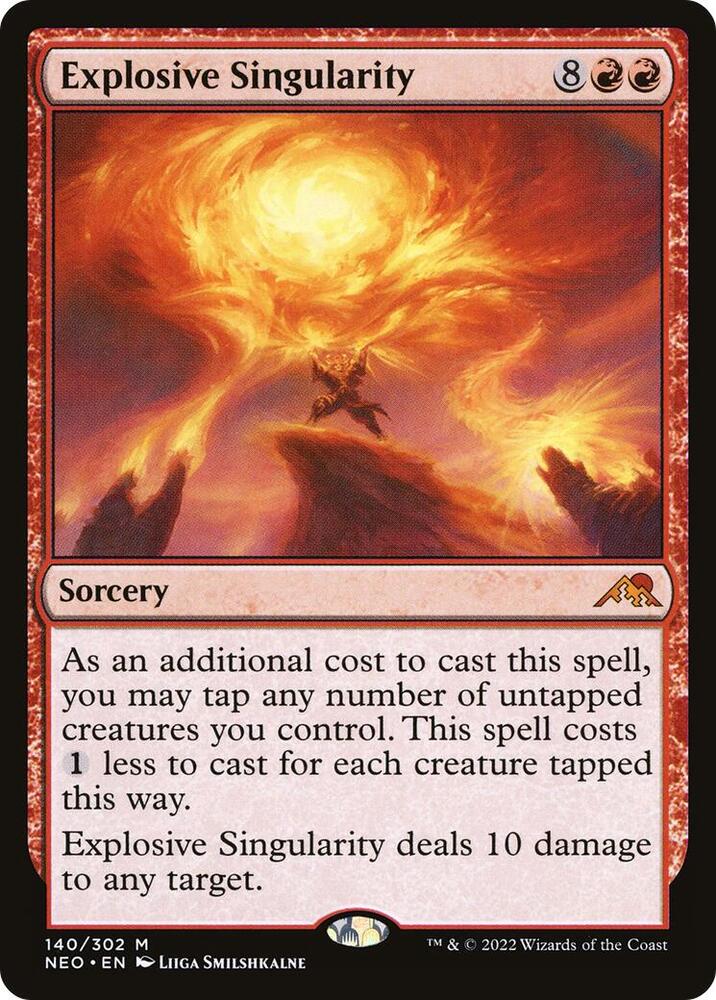 Explosive Singularity 140 card from Kamigawa: Neon Dynasty