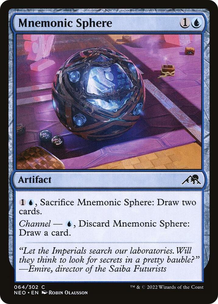 Mnemonic Sphere 64 card from Kamigawa: Neon Dynasty