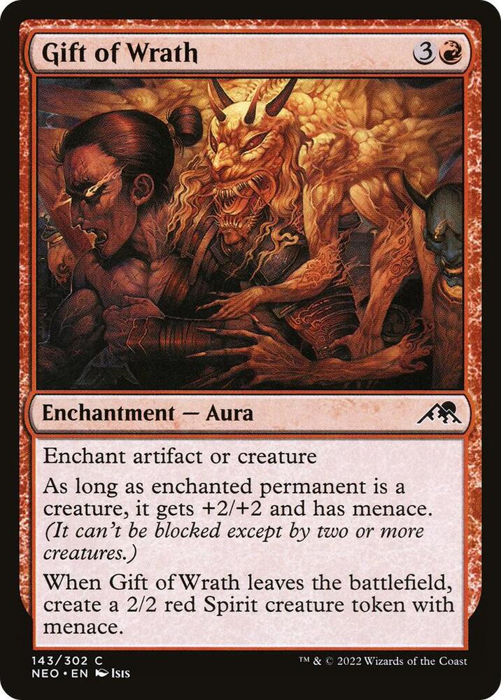 Gift of Wrath 143 card from Kamigawa: Neon Dynasty