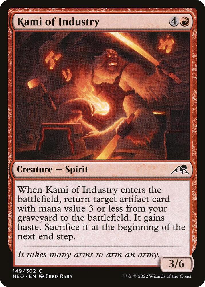 Kami of Industry 149 card from Kamigawa: Neon Dynasty