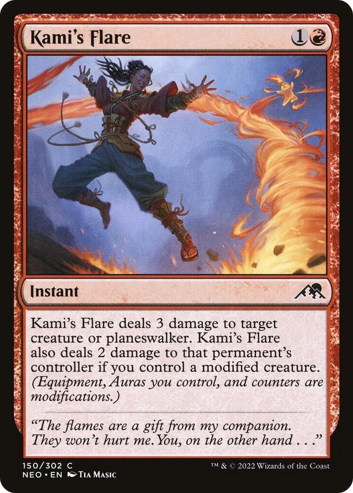 Kami's Flare 150 card from Kamigawa: Neon Dynasty