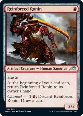 Reinforced Ronin 158 card from Kamigawa: Neon Dynasty