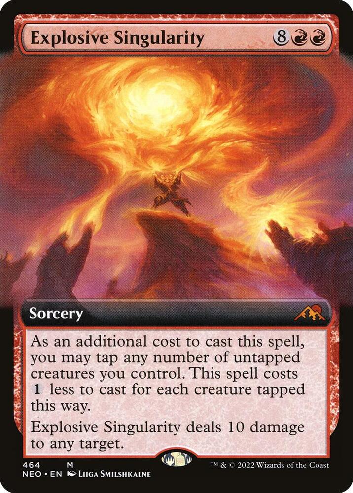 Explosive Singularity (Extended Art) 464 card from Kamigawa: Neon Dynasty
