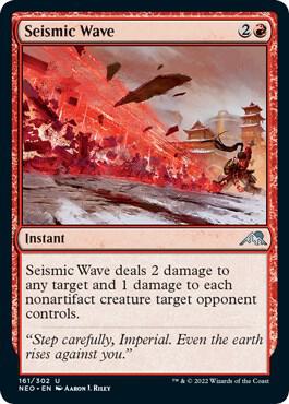 Seismic Wave 161 card from Kamigawa: Neon Dynasty
