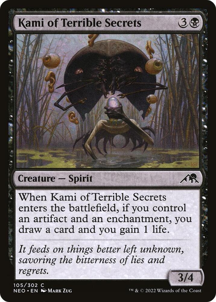 Kami of Terrible Secrets 105 card from Kamigawa: Neon Dynasty