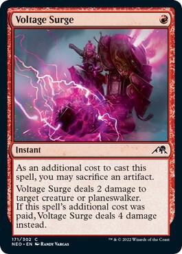 Voltage Surge 171 card from Kamigawa: Neon Dynasty