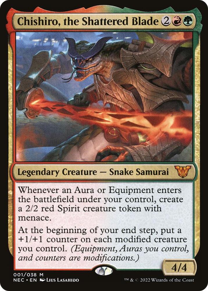 Chishiro, the Shattered Blade 1 card from Commander: Kamigawa: Neon Dynasty