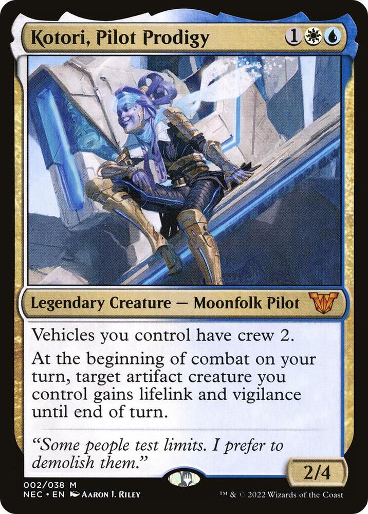 Kotori, Pilot Prodigy 2 card from Commander: Kamigawa: Neon Dynasty