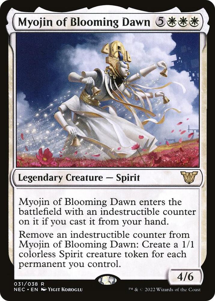 Myojin of Blooming Dawn 31 card from Commander: Kamigawa: Neon Dynasty