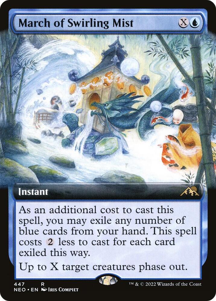 March of Swirling Mist (Extended Art) 447 card from Kamigawa: Neon Dynasty