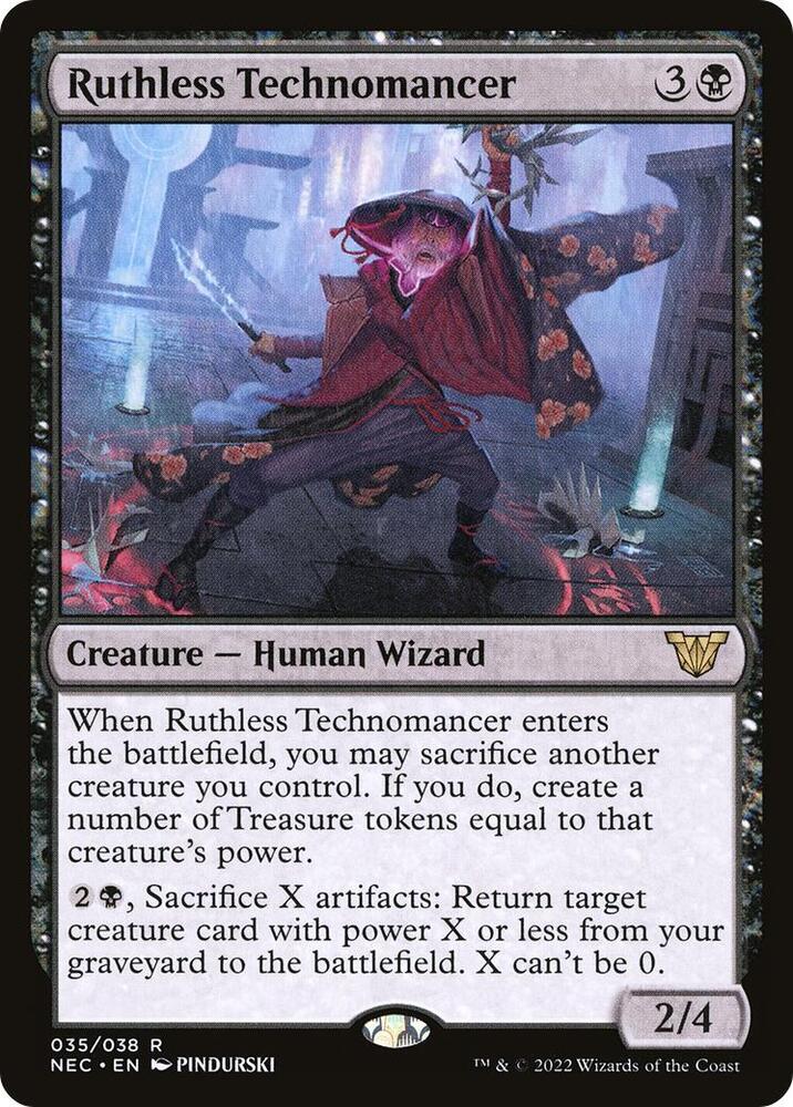 Ruthless Technomancer 35 card from Commander: Kamigawa: Neon Dynasty