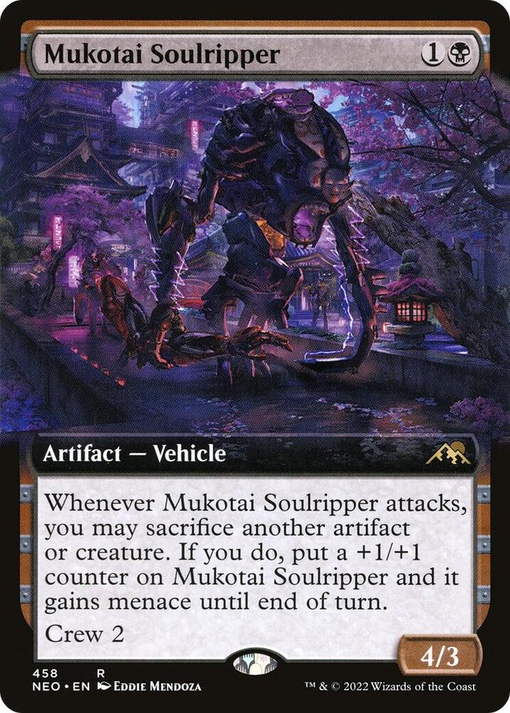 Mukotai Soulripper (Extended Art) 458 card from Kamigawa: Neon Dynasty