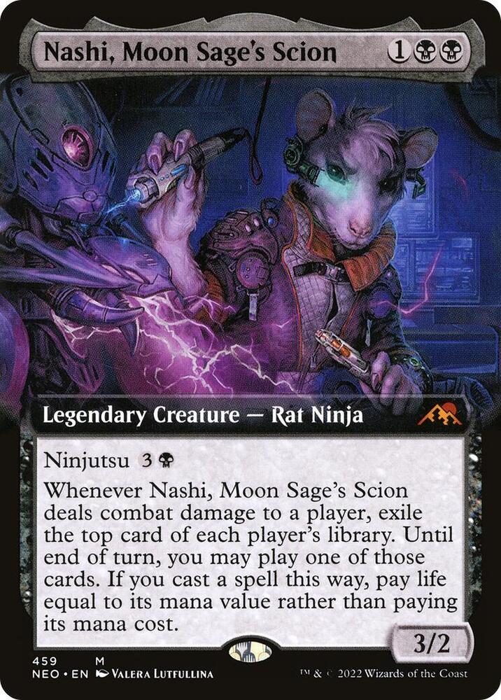 Nashi, Moon Sage's Scion (Extended Art) 459 card from Kamigawa: Neon Dynasty