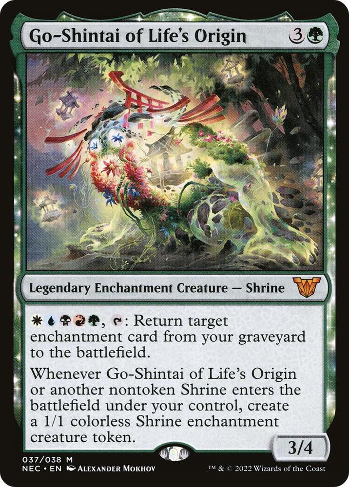 Go-Shintai of Life's Origin 37 card from Commander: Kamigawa: Neon Dynasty