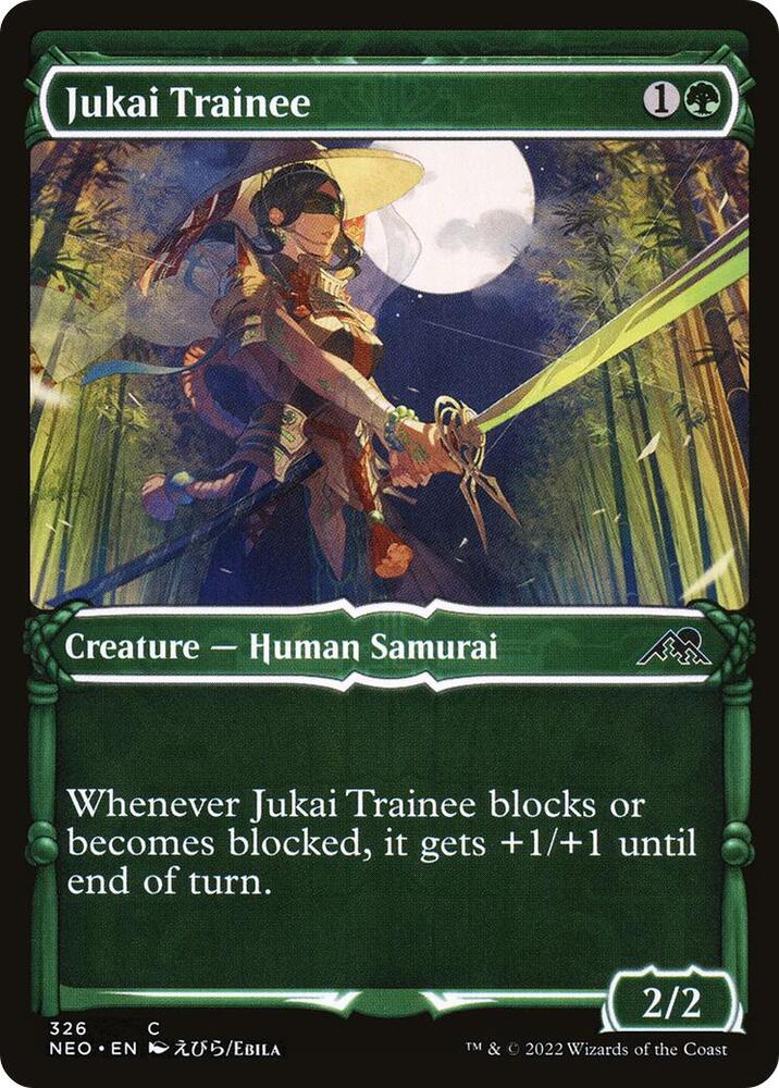Jukai Trainee (Showcase) 326 card from Kamigawa: Neon Dynasty