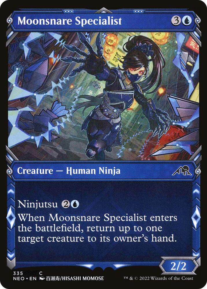 Moonsnare Specialist (Showcase) 335 card from Kamigawa: Neon Dynasty