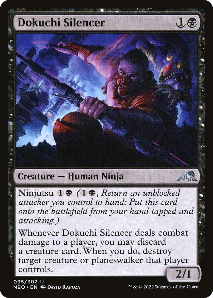 Dokuchi Silencer 95 card from Kamigawa: Neon Dynasty