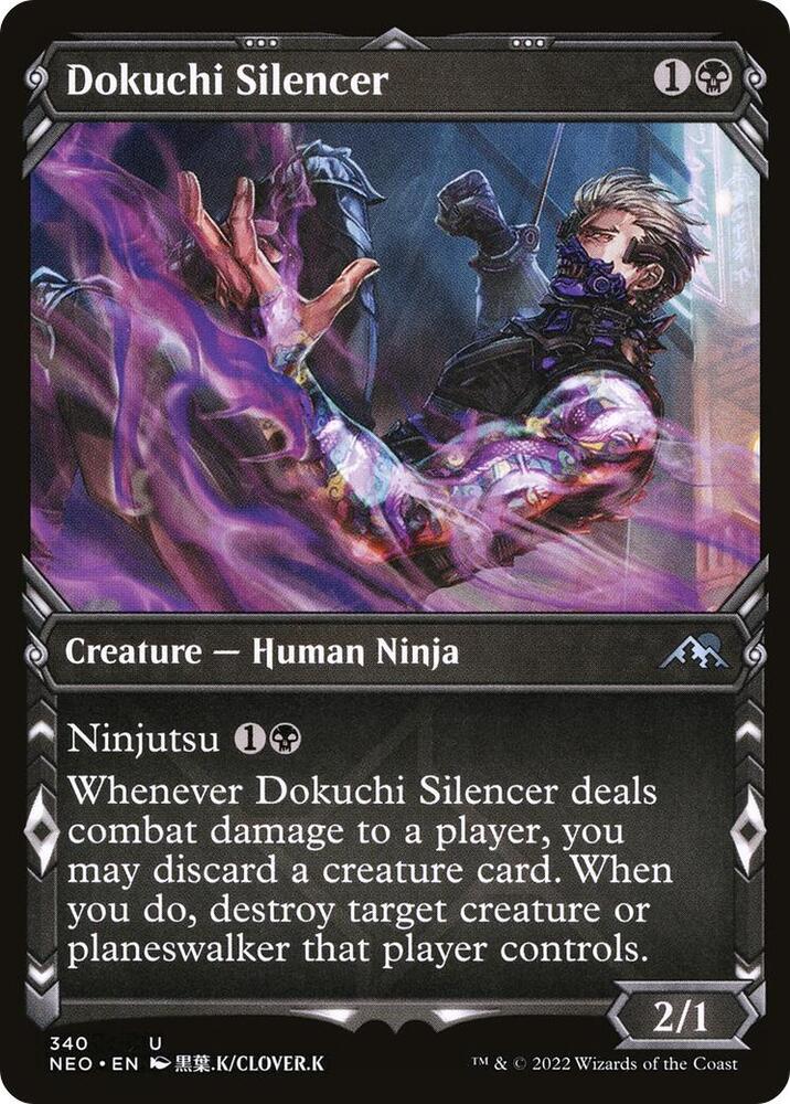 Dokuchi Silencer (Showcase) 340 card from Kamigawa: Neon Dynasty